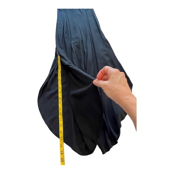 FARM Rio Wide Leg Ruched Chest Cut Out Front Jumpsuit Playsuit Black XS - Picture 10 of 15